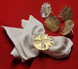 BIJOUX DE TABLE - ronds de serviettes en bronze (Cameroun / Côte d'Ivoire)