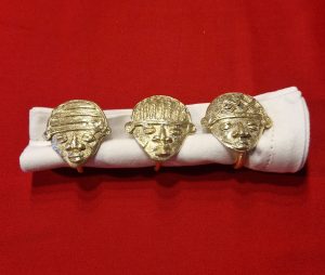 BIJOUX DE TABLE - ronds de serviettes en bronze (Cameroun / Côte d'Ivoire) – Image 4