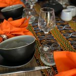 Chemin de table Toghu Orange