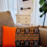 Housse de coussin Toghu Mixte Orange